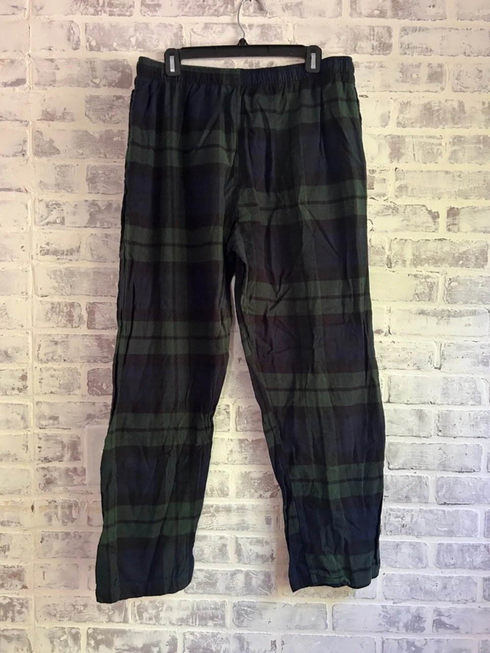 Polo Ralph Lauren Men’s XL Plaid Flannel Pajama Lounge Pants Green & Navy Preppy